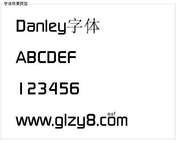 Danley字体