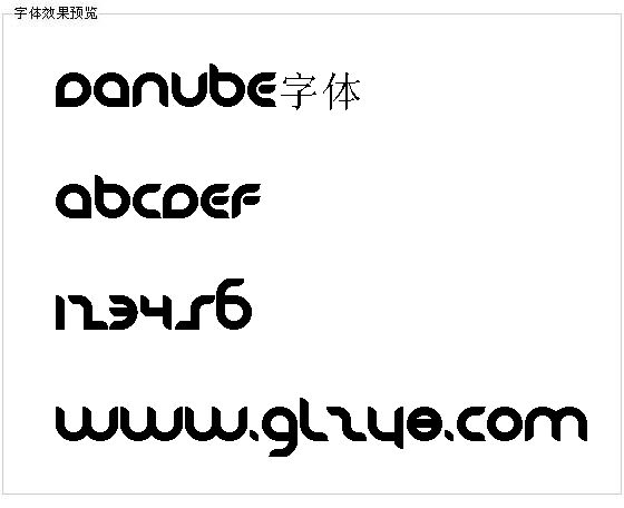 Danube字体