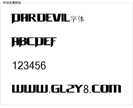 Dardevil字体