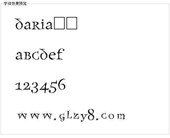 DARIA字体