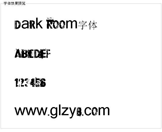 Dark Room字体