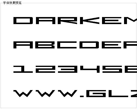 Darkempire字体