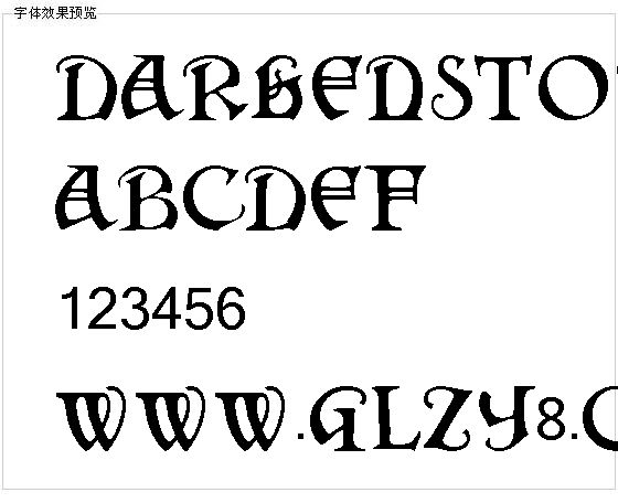 Darkenstone字体