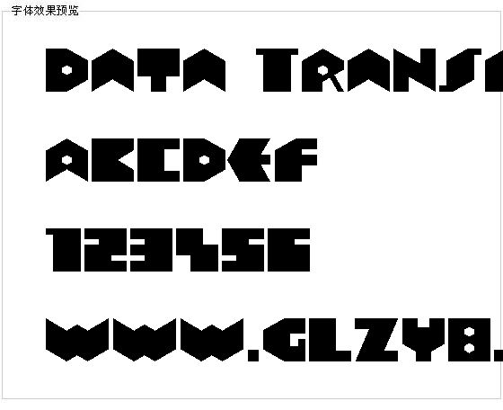 Data Transfer字体