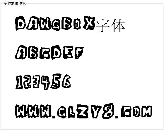 Dawgbox字体