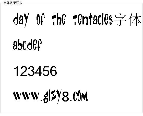 Day Of The Tentacles字体