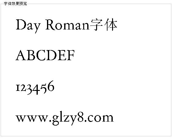 Day Roman字体