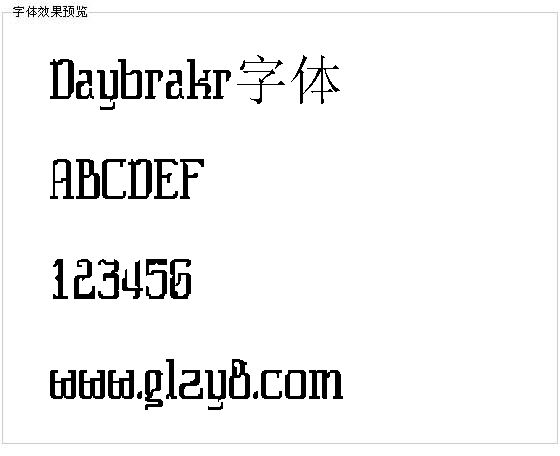 Daybrakr字体