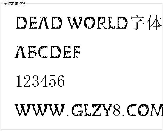 Dead World字体