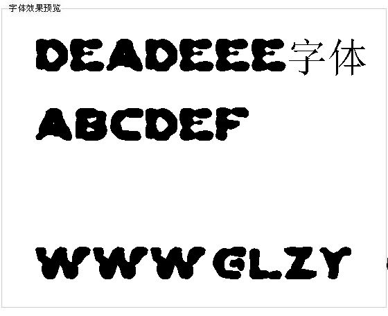 DeaDeee字体