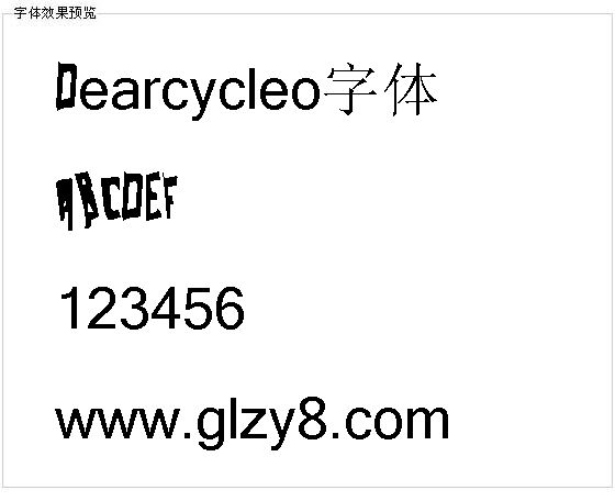 Dearcycleo字体