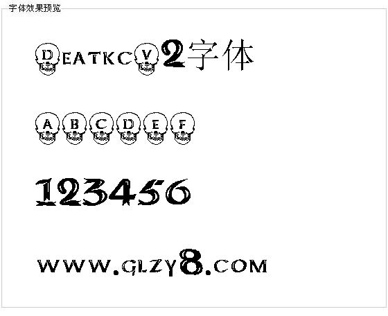 DeatkcV2字体