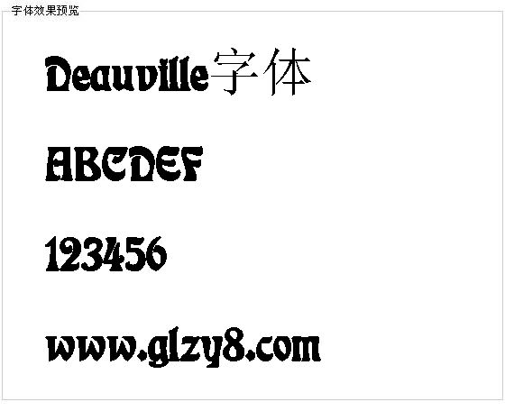 Deauville字体