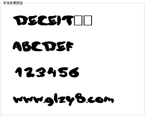 DECEIT字体