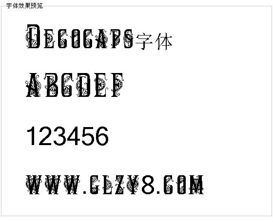 Decocaps字体