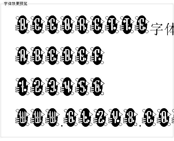 Decorette字体