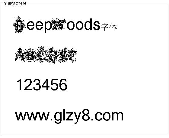 DeepWoods字体