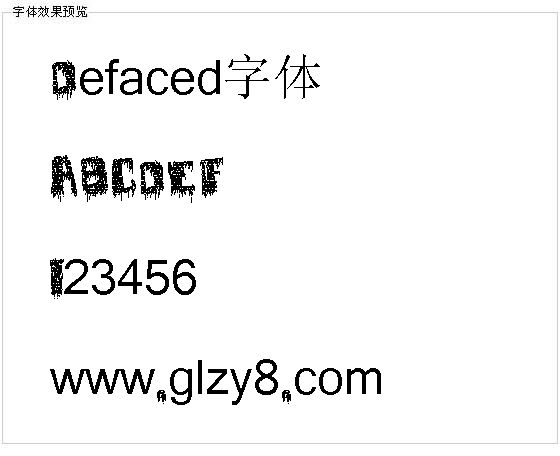 Defaced字体