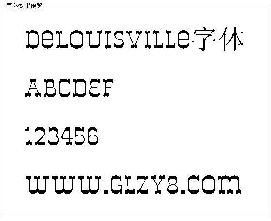 DeLouisville字体