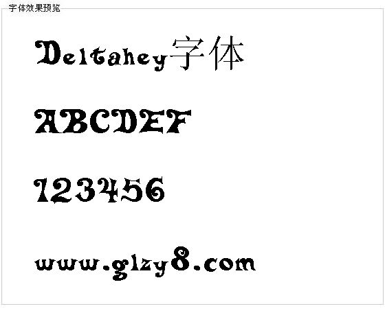 Deltahey字体