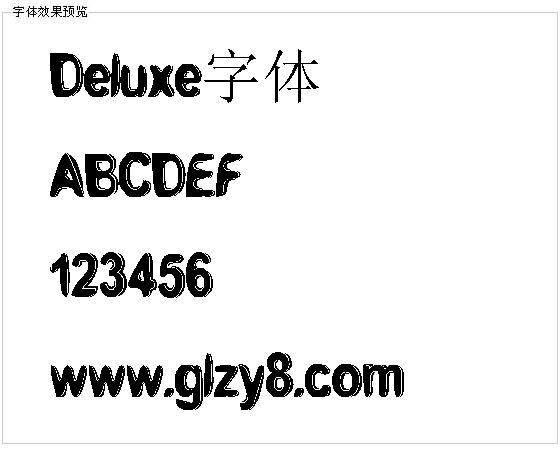 Deluxe字体