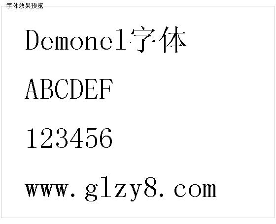 Demonel字体