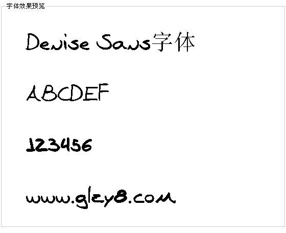 Denise Sans字体