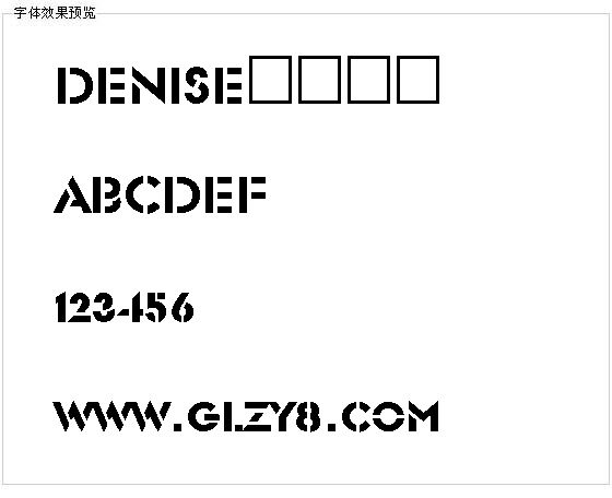 DENISE字体下载