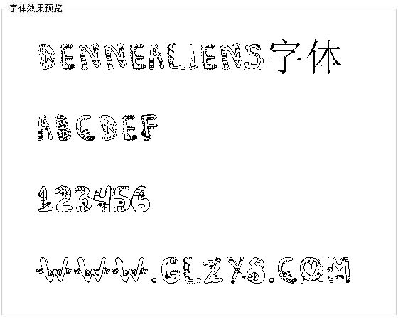 DenneAliens字体