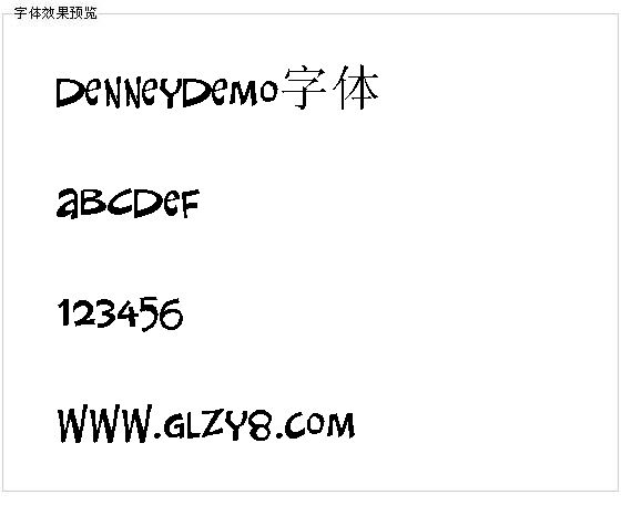 DenneyDemo字体