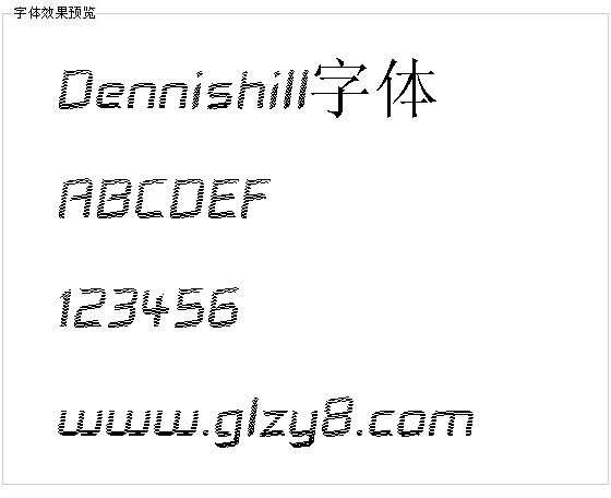 Dennishill字体