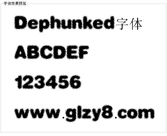 Dephunked字体