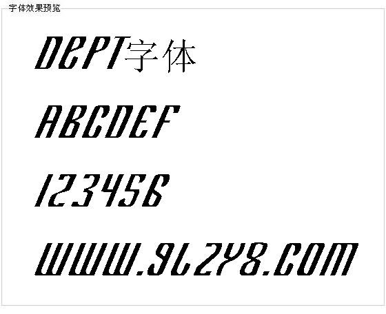 Dept字体