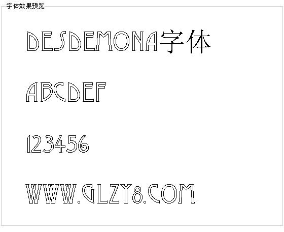 Desdemona字体