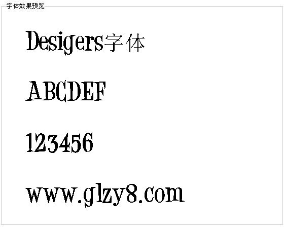 Desigers字体