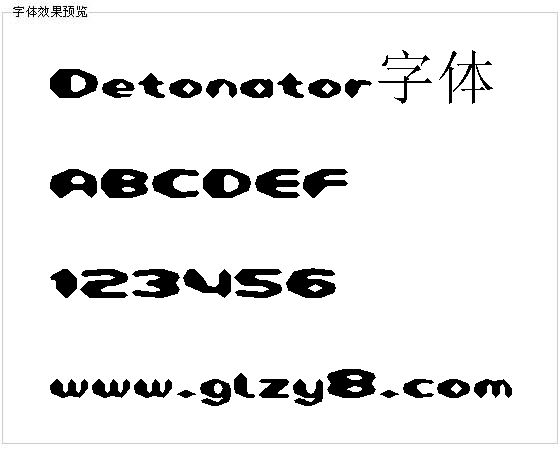 Detonator字体