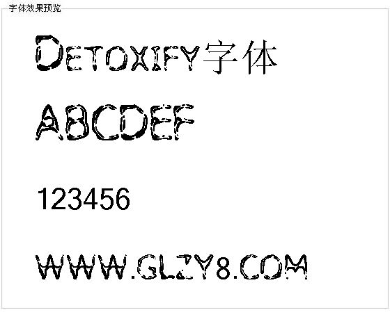 Detoxify字体