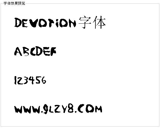 Devotion字体