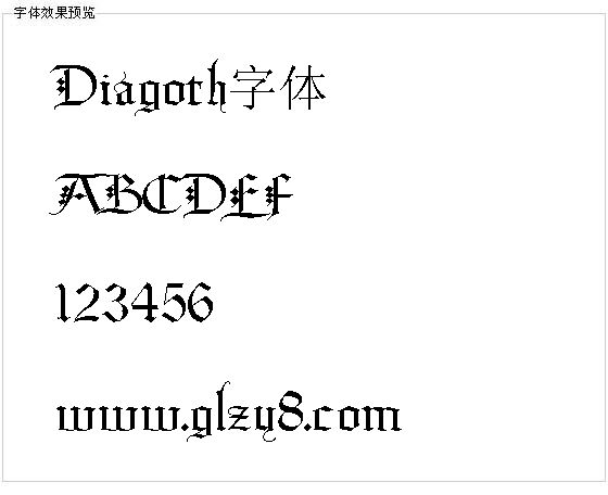 Diagoth字体