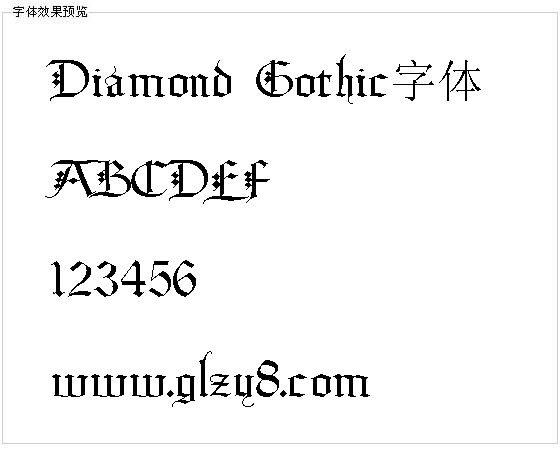 Diamond Gothic字体