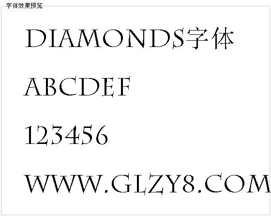 Diamonds字体