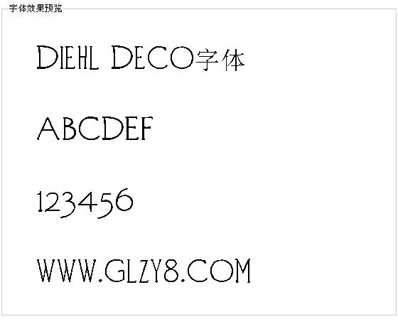 Diehl Deco字体