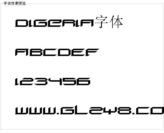 Digeria字体