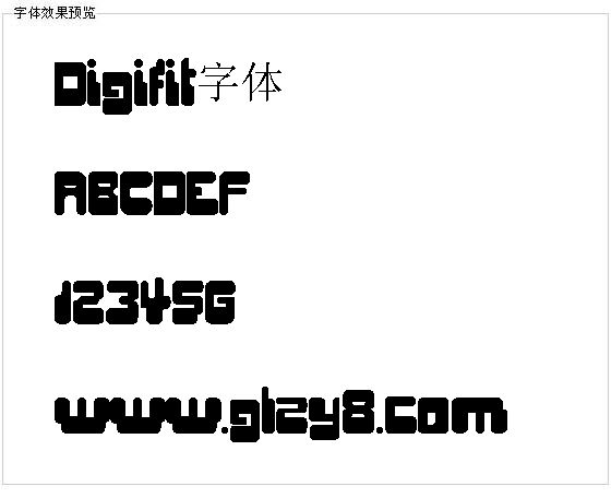 Digifit字体