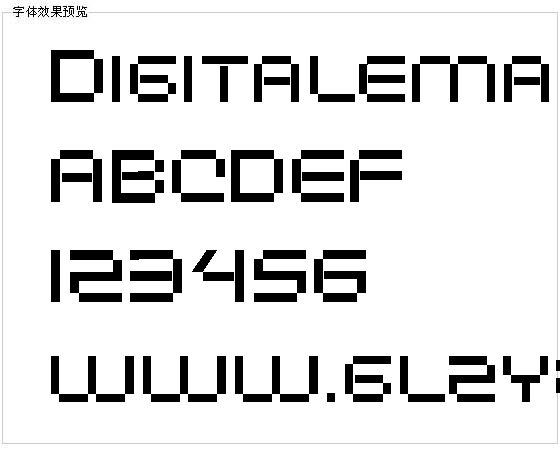 Digitalema字体