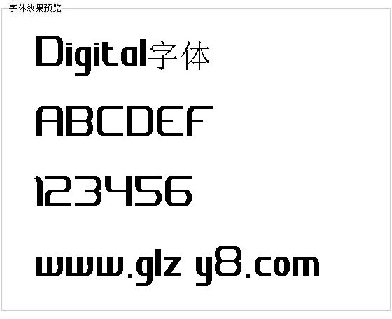 Digital字体