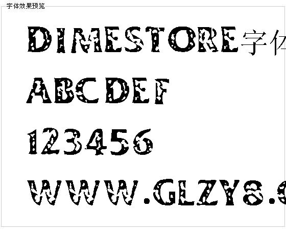 Dimestore字体
