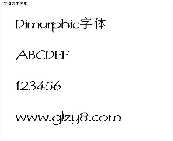 Dimurphic字体