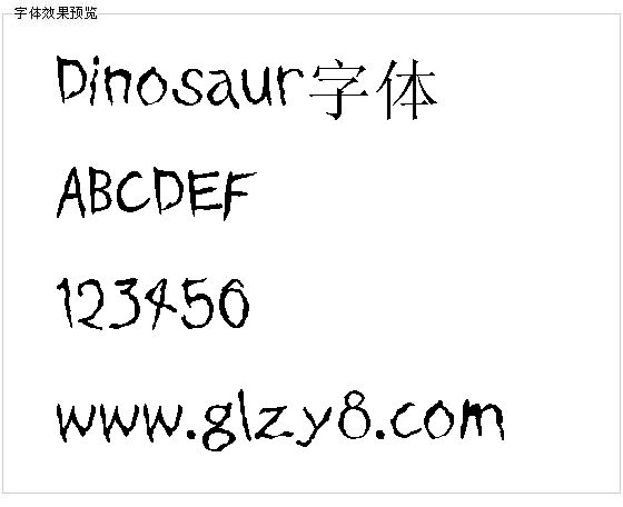 Dinosaur字体