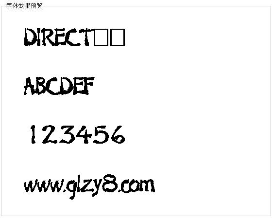 DIRECT字体